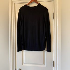 Lu Lu Lemon women's sweater.  Used. M. Draping in back. Black. Loose fit